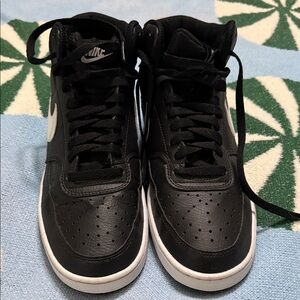 Nike Black and White High-Top Sneakers